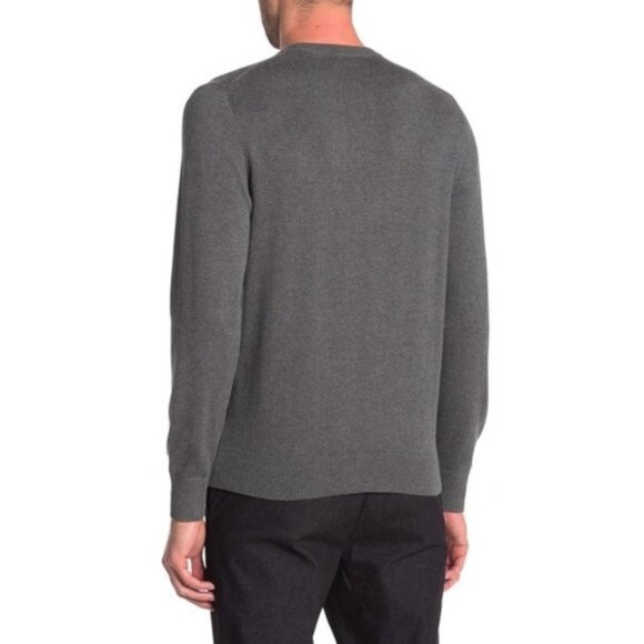 Calvin Klein Logo Graphic Crew Neck Knit Sweater - Picture 2 of 3